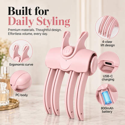 💥Surprise 55% Off！🔥Shape in 3 Seconds！👱‍♀️High Cranial Top Magic Tool！Volumizing Root Lift Clip