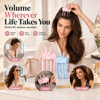 💥Surprise 55% Off！🔥Shape in 3 Seconds！👱‍♀️High Cranial Top Magic Tool！Volumizing Root Lift Clip