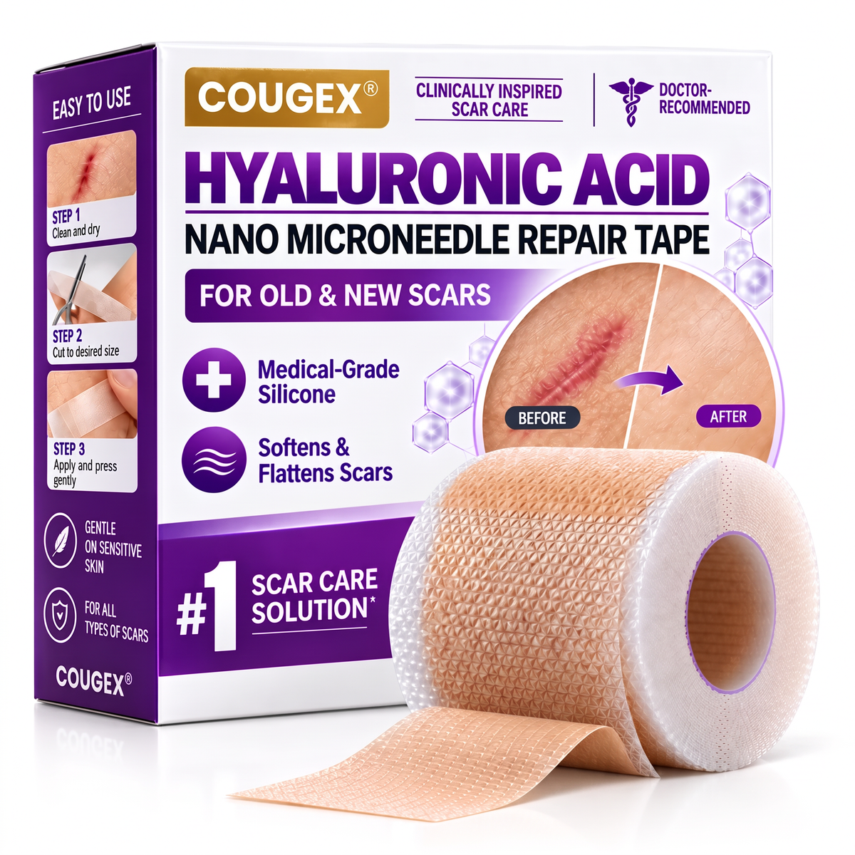 Hyaluronic Acid Nano Microneedle Repair Tape🗽